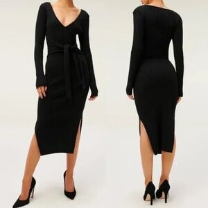 Good American Belted Body Dress